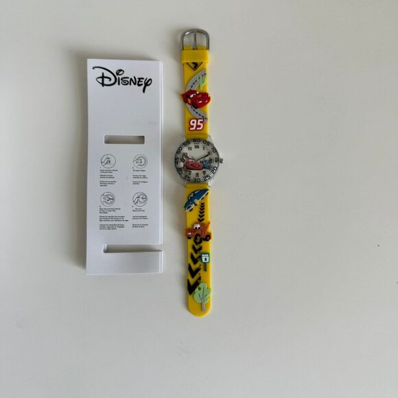 NWT - Disney Cars Kids' Plastic Time Teacher Analog Quartz 3D Strap Watch - Picture 2 of 14